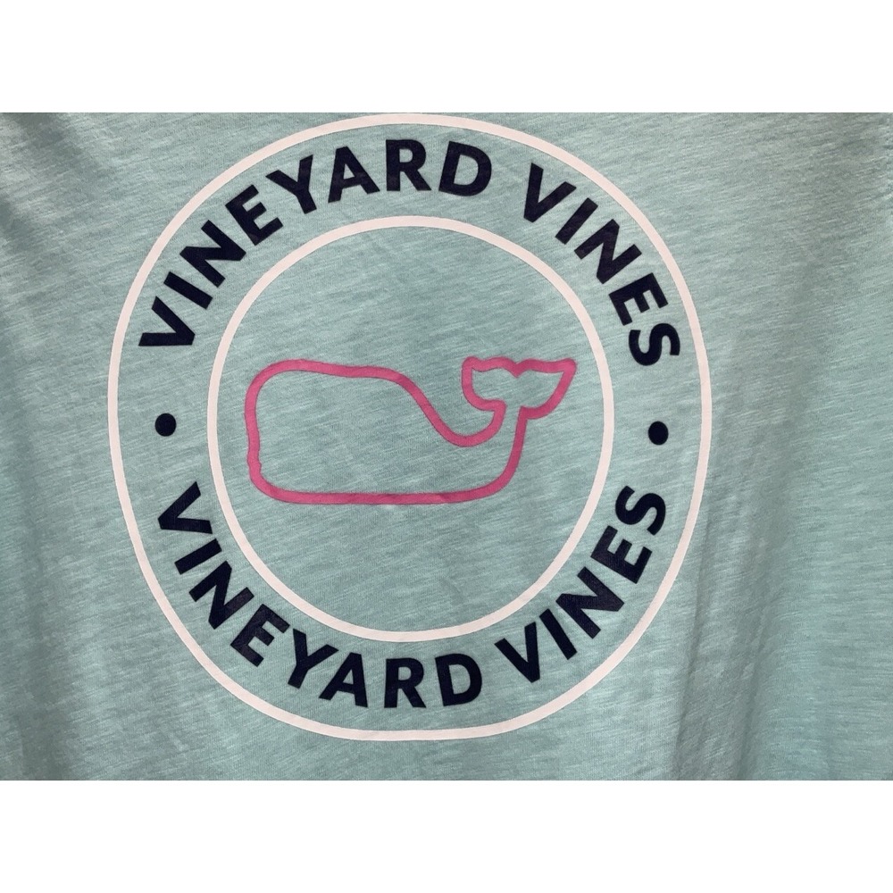 NWT Vineyard Vines‎ Slub Whale Lightweight Long Sleeve Hoodie Island Green Small - Picture 4 of 5